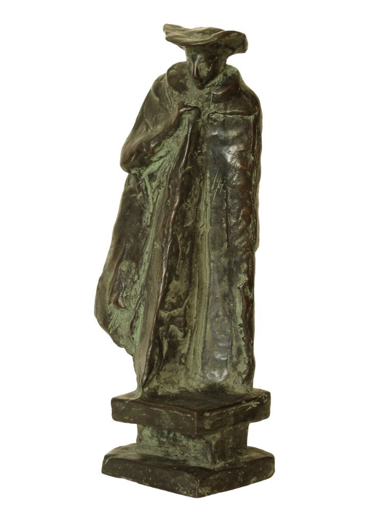 BRONZEN BEELD Eric Claus COMMEDIA DELL'ARTE IL DOTTORE, Ophalen of Verzenden, Brons, Beeld