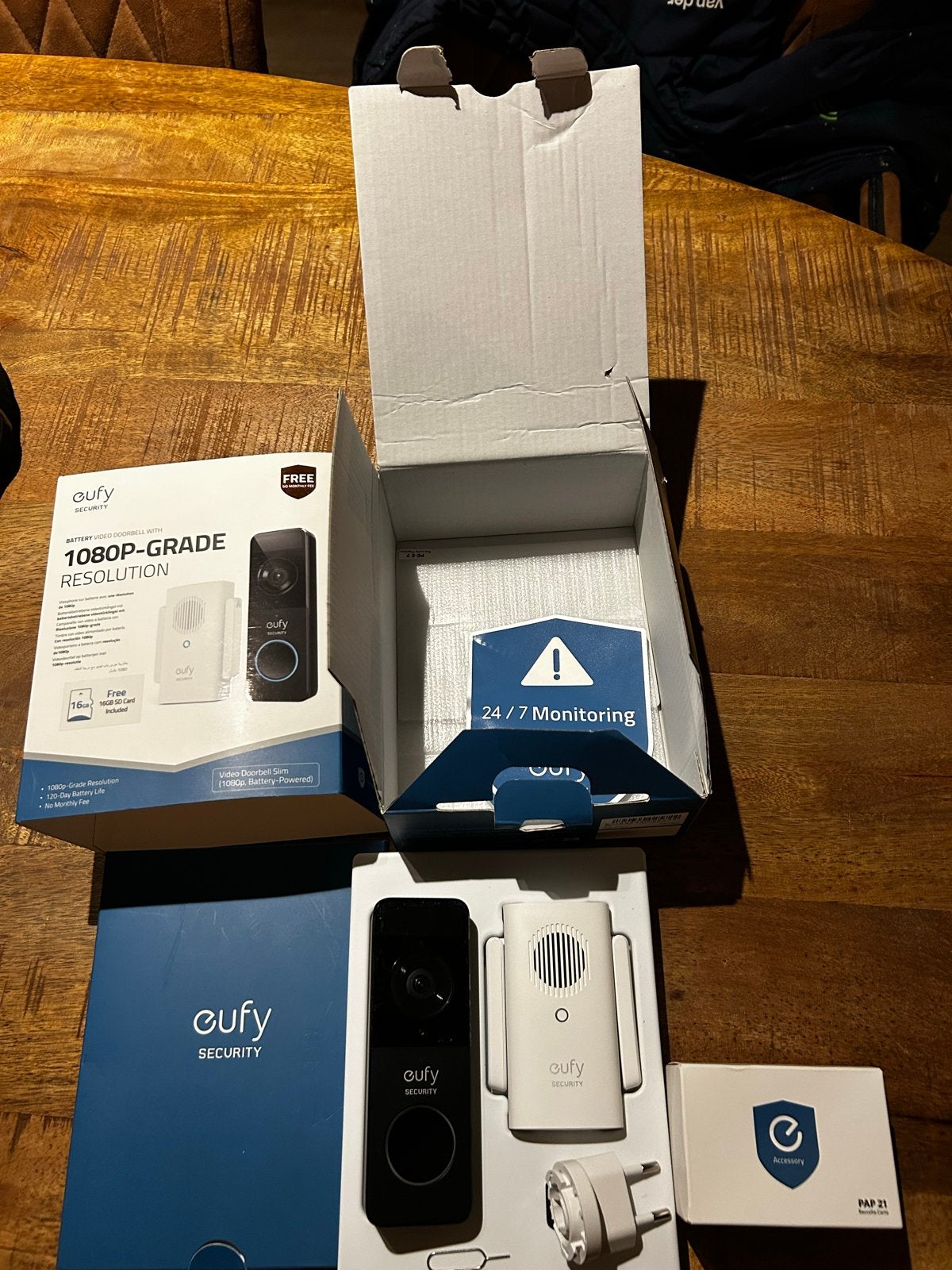 Eufy Deurbel 1080P-Grade, Ophalen of Verzenden, Ingebouwde camera, Zo goed als nieuw, Draadloos