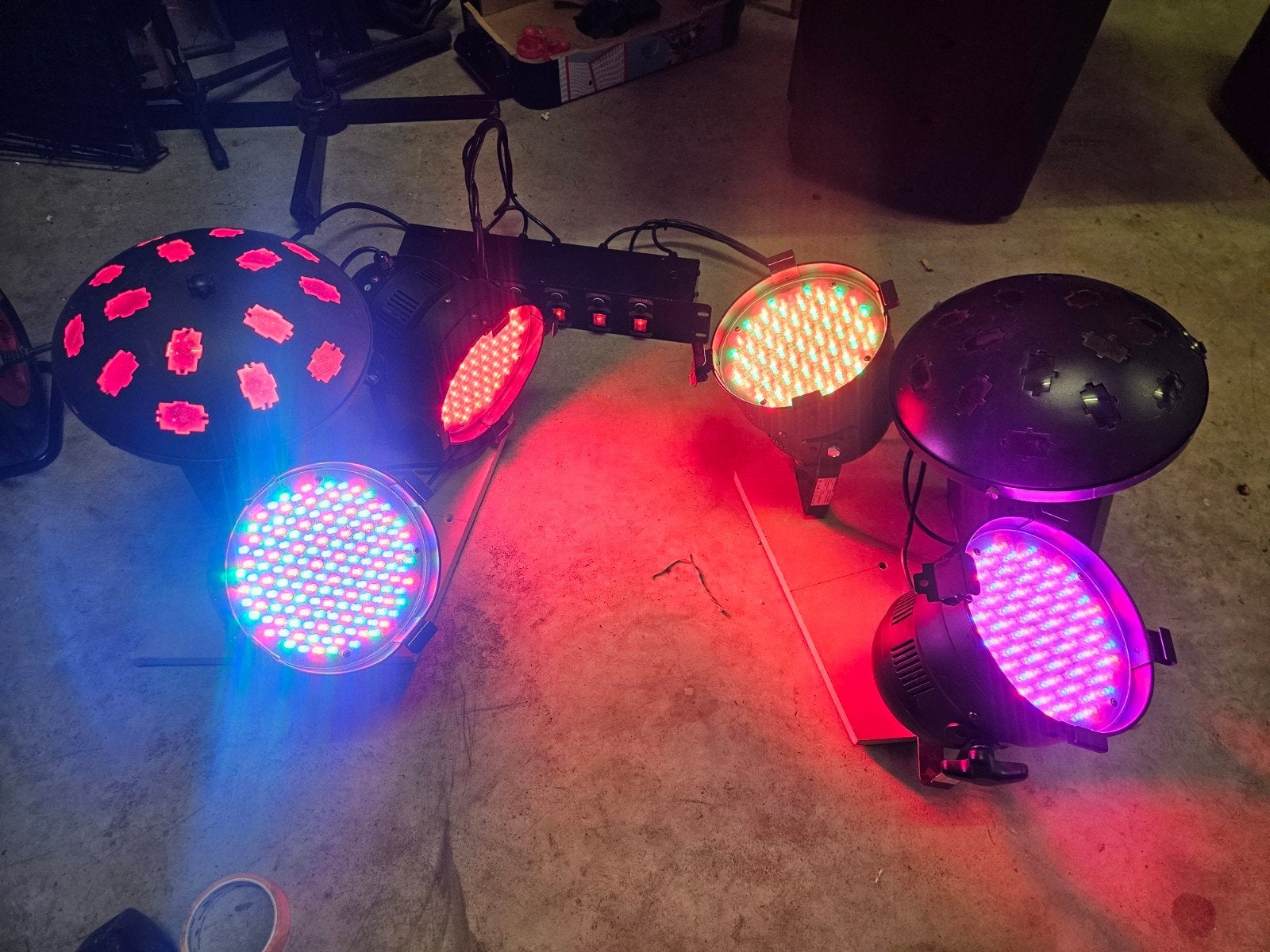 Discolampen en Mushrooms - Complete Lichtset voor Feestjes, Muziek en Instrumenten, Licht en Laser, Ophalen, Gebruikt, Licht, Geluidgestuurd