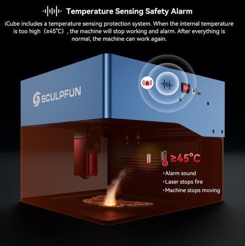 Foto 8 van Sculpfun iCube Pro 5W Lasergraveermachine