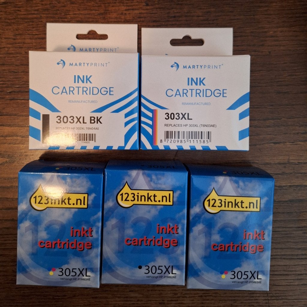 Printcartridges 3x, Computers en Software, Ophalen of Verzenden, Nieuw, Cartridge, 123 inkt.nl