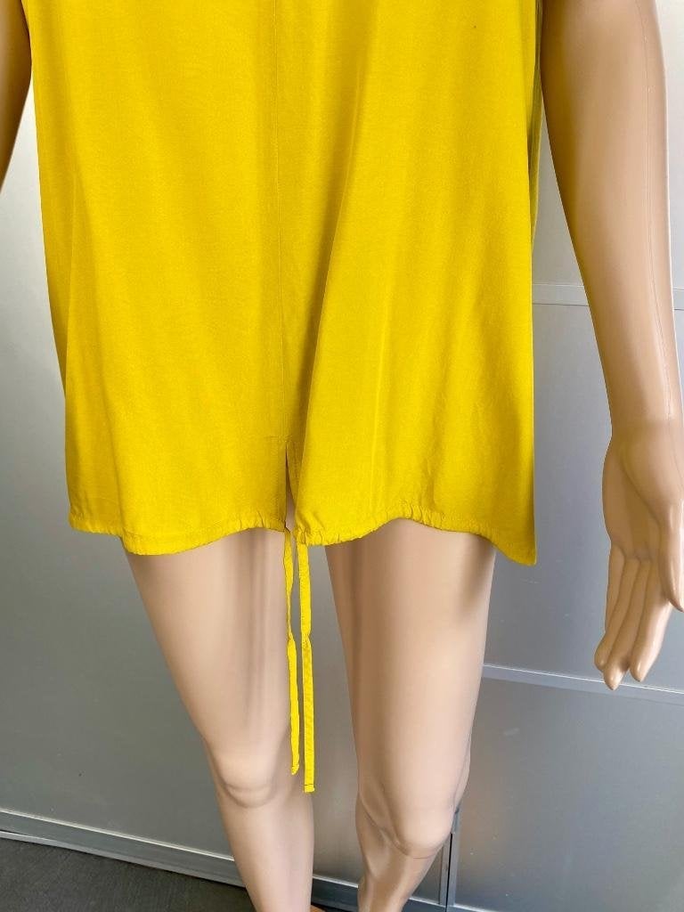 J272 Opus maat 42=L lange blouse top shirt geel, Geel, Maat 42/44 (L), Ophalen of Verzenden, Zo goed als nieuw