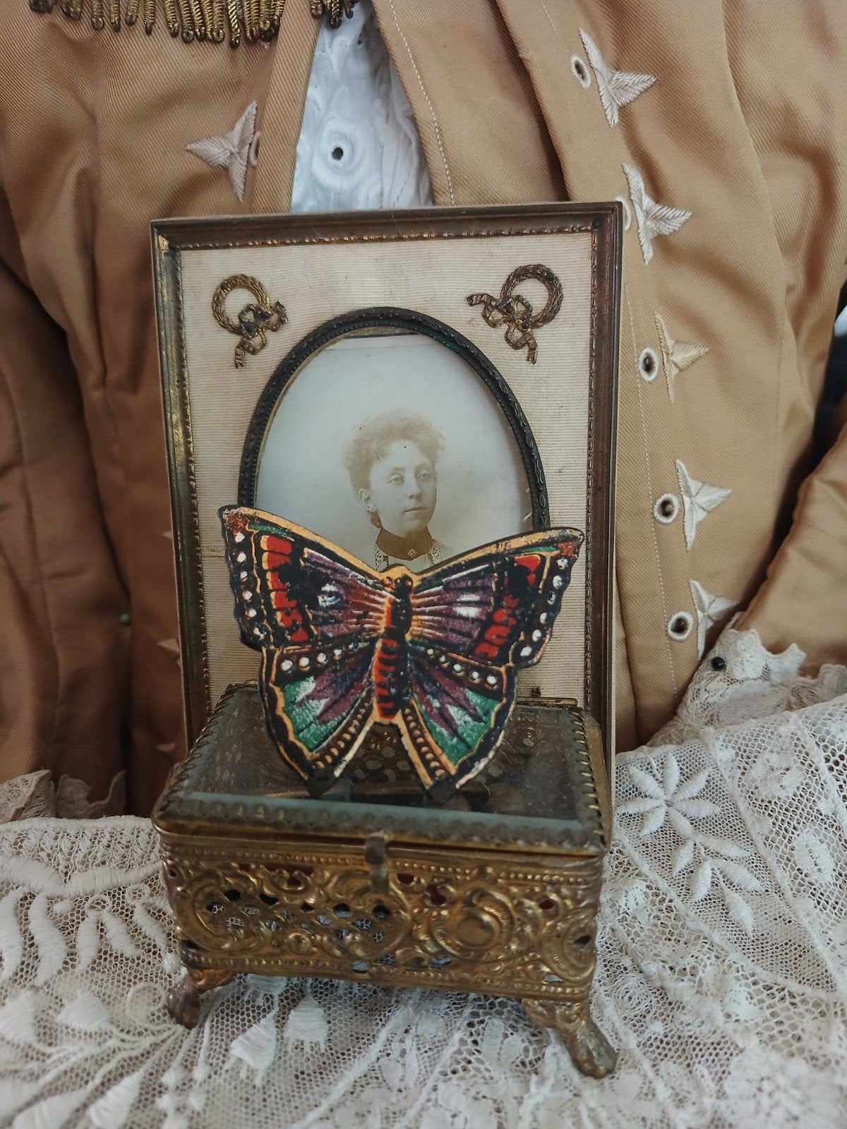 🦋 Antieke Victoriaanse rokvlinder...🦋, Verzenden, Dames