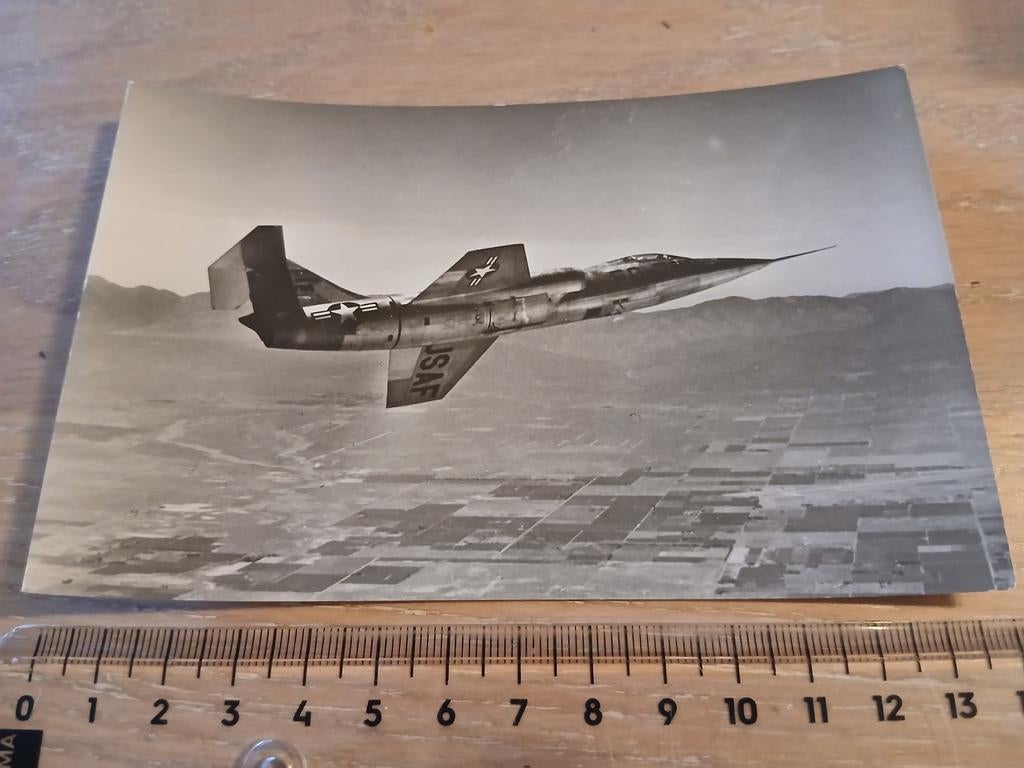 Lockheed F-104 Starfighter USAF Vliegtuig kaart Luchtvaart, Verzamelen, Ophalen of Verzenden