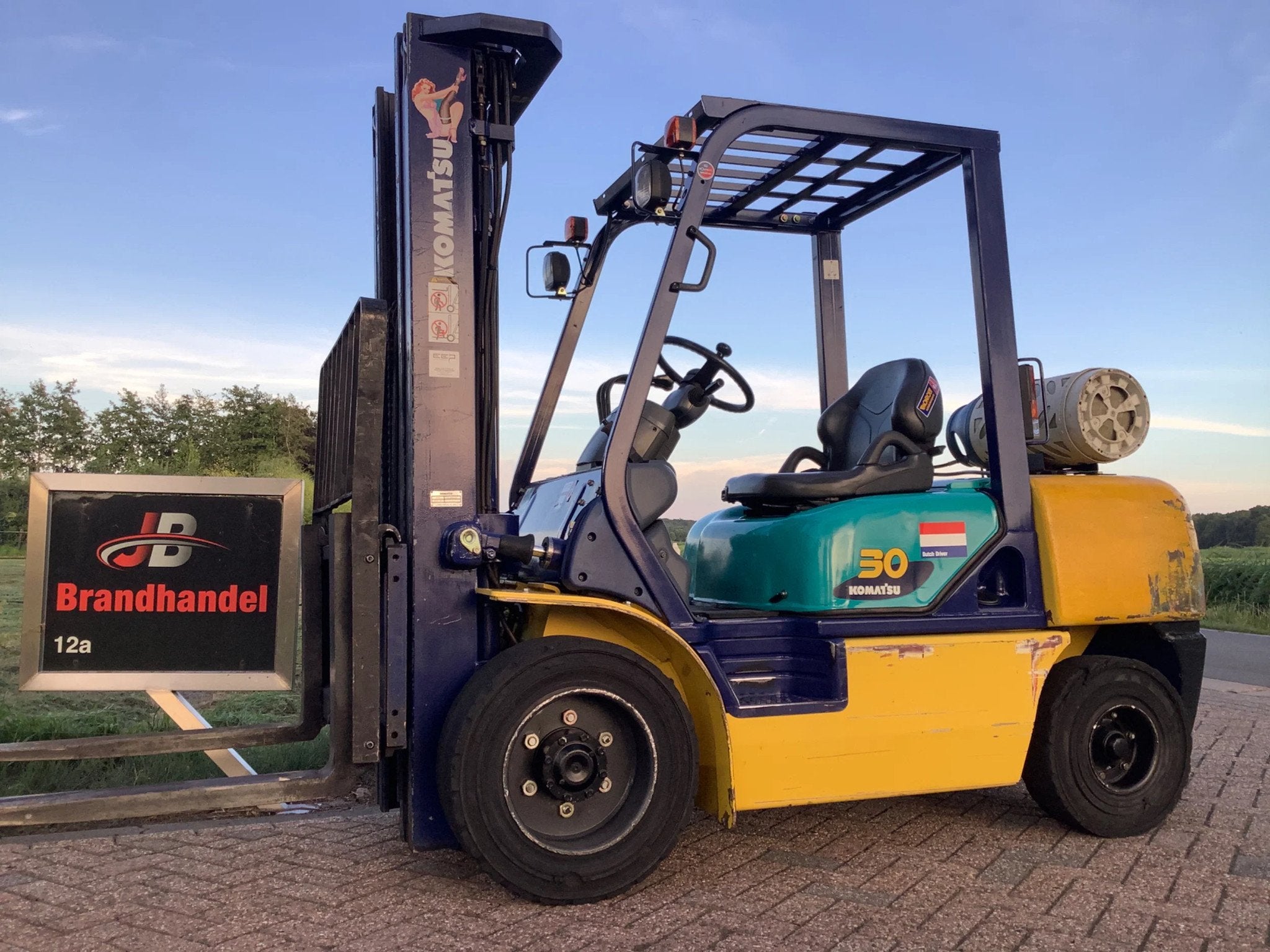 Komatsu fg30 ht drie delig freelift side shift h25t, Overige aandrijving, Heftruck, Komatsu