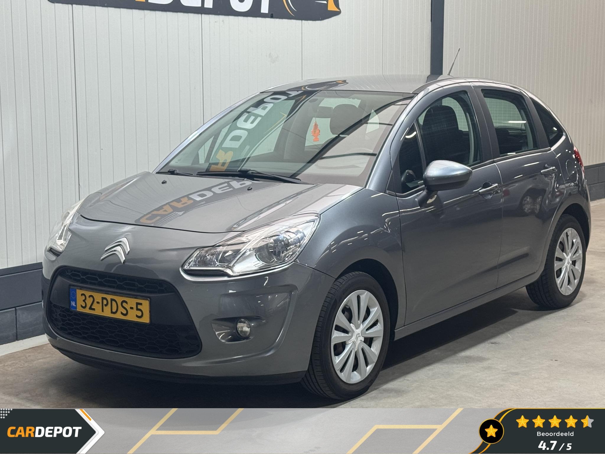 Citroen C3 1.6 VTi Exclusive Zeer Netjes Airco 5 Deurs, Voorwielaandrijving, Euro 6, 4 cilinders, Parkeersensor