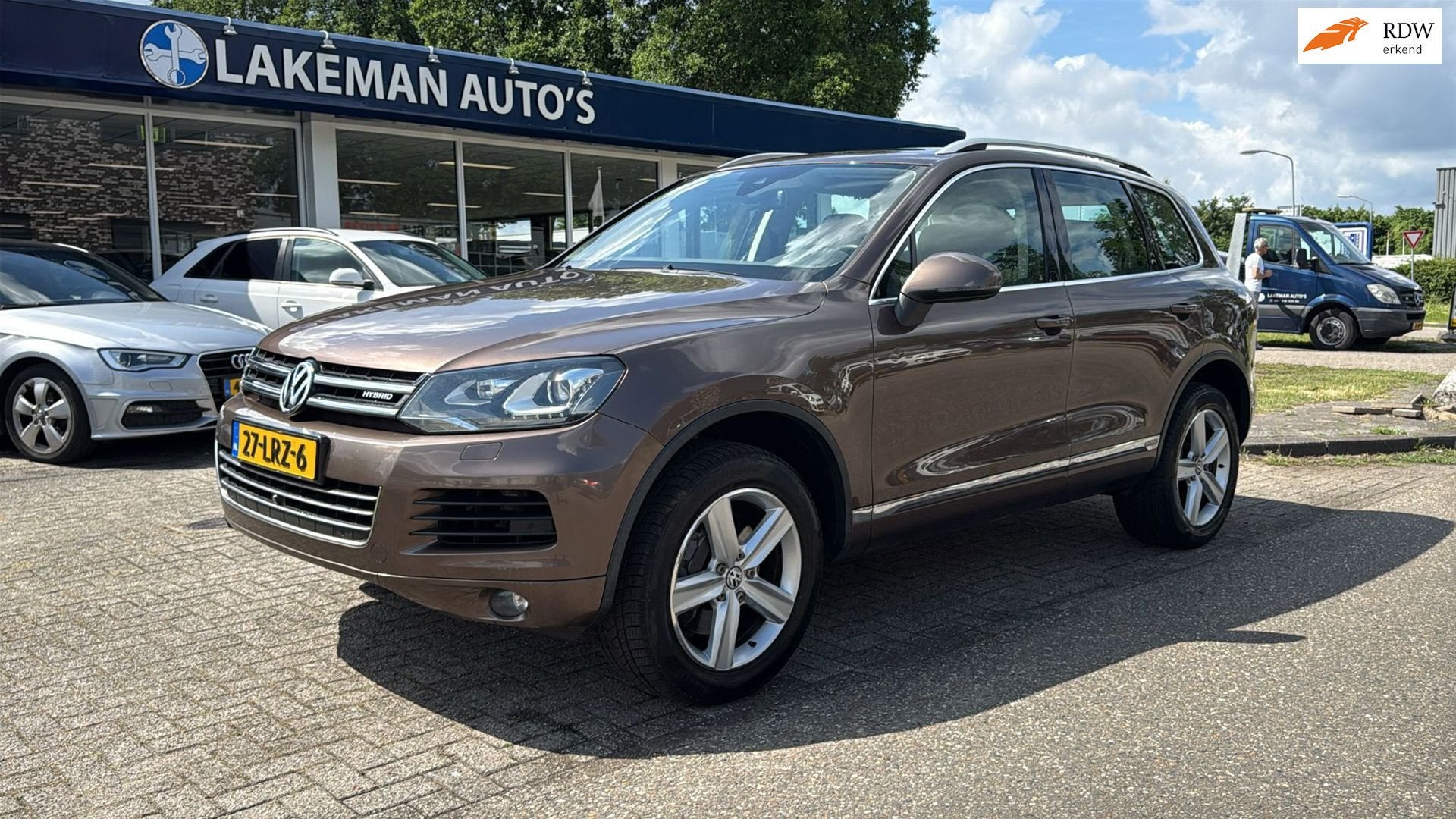 Volkswagen Touareg 3.0 TSI Hybrid Highline NW ACCU Brownline, Auto's, Automaat, Euro 5, Gebruikt, 2995 cc