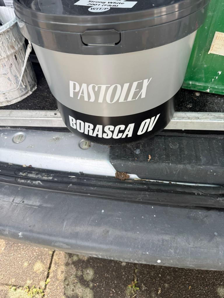 2x10 liter Pastolex Borasca OV Muurverf - Strong White 2001, Ophalen, Zo goed als nieuw
