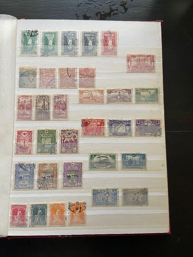 Turkije Ottomaanse rijk postzegel album van 32 pagina's., Ophalen of Verzenden, Overige landen, Gestempeld