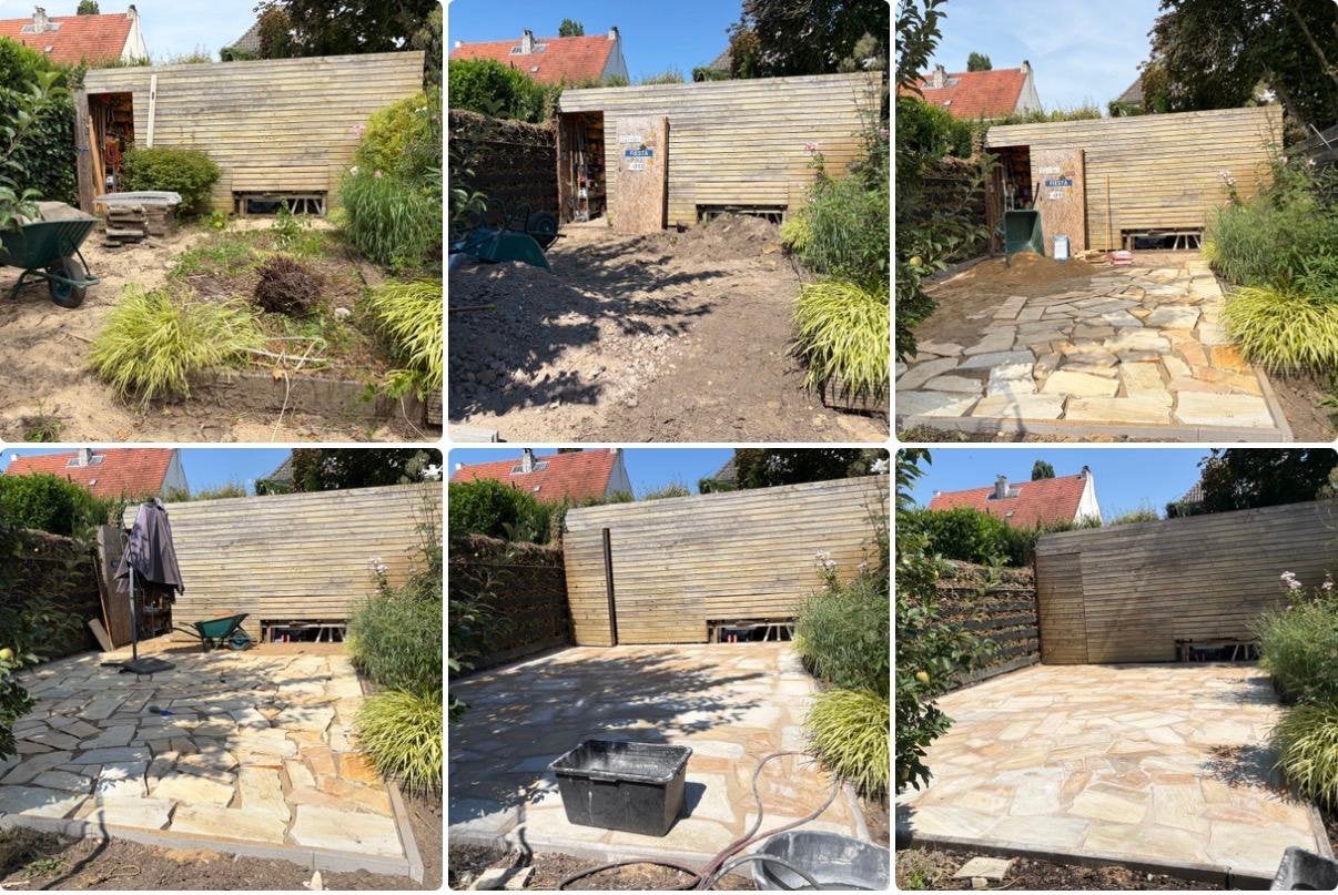 Stratenmaker tuinman kan nog werk aannemen, Ophalen, Nieuw, Minder dan 20 cm, 10 m² of meer