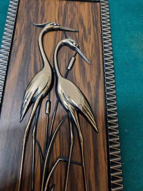 Muurhanger reigers koper kleurig, Ophalen of Verzenden, 'T Olde Gre-j, Info@toldegrej.nl, Endepoelstraat 20f Didam