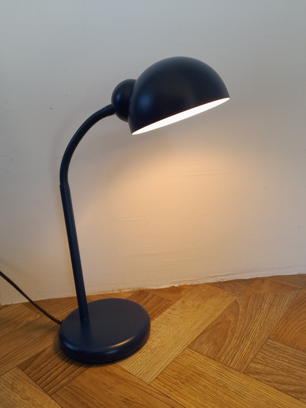 Vintage blauwe bureaulamp, Ophalen