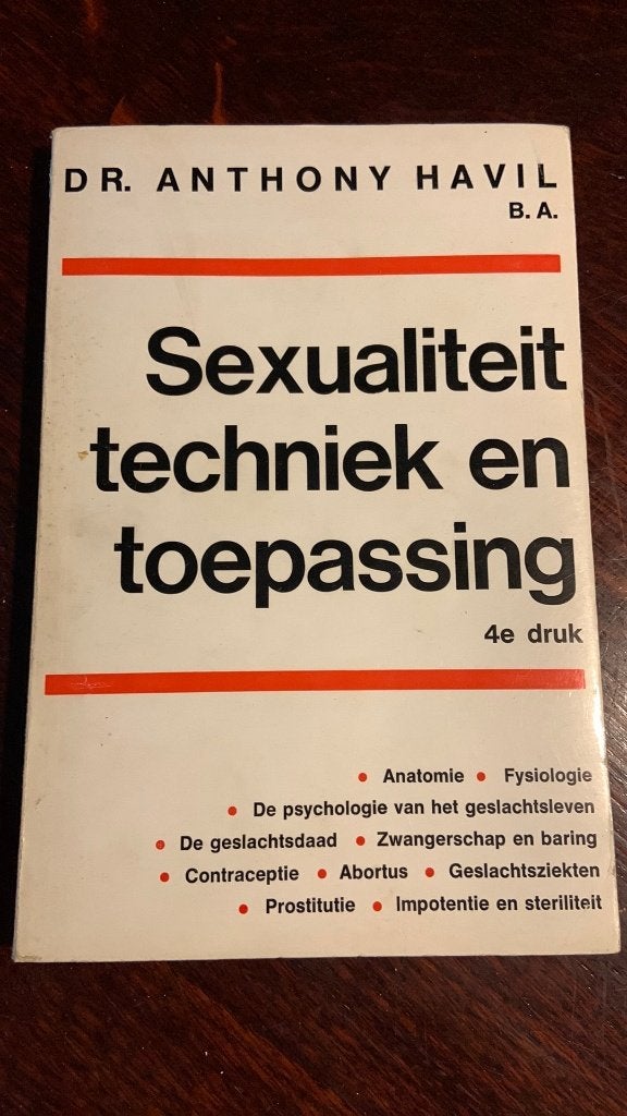 Sexualiteit techniek en toepassing - Anthony Havil, Boeken, Ophalen of Verzenden