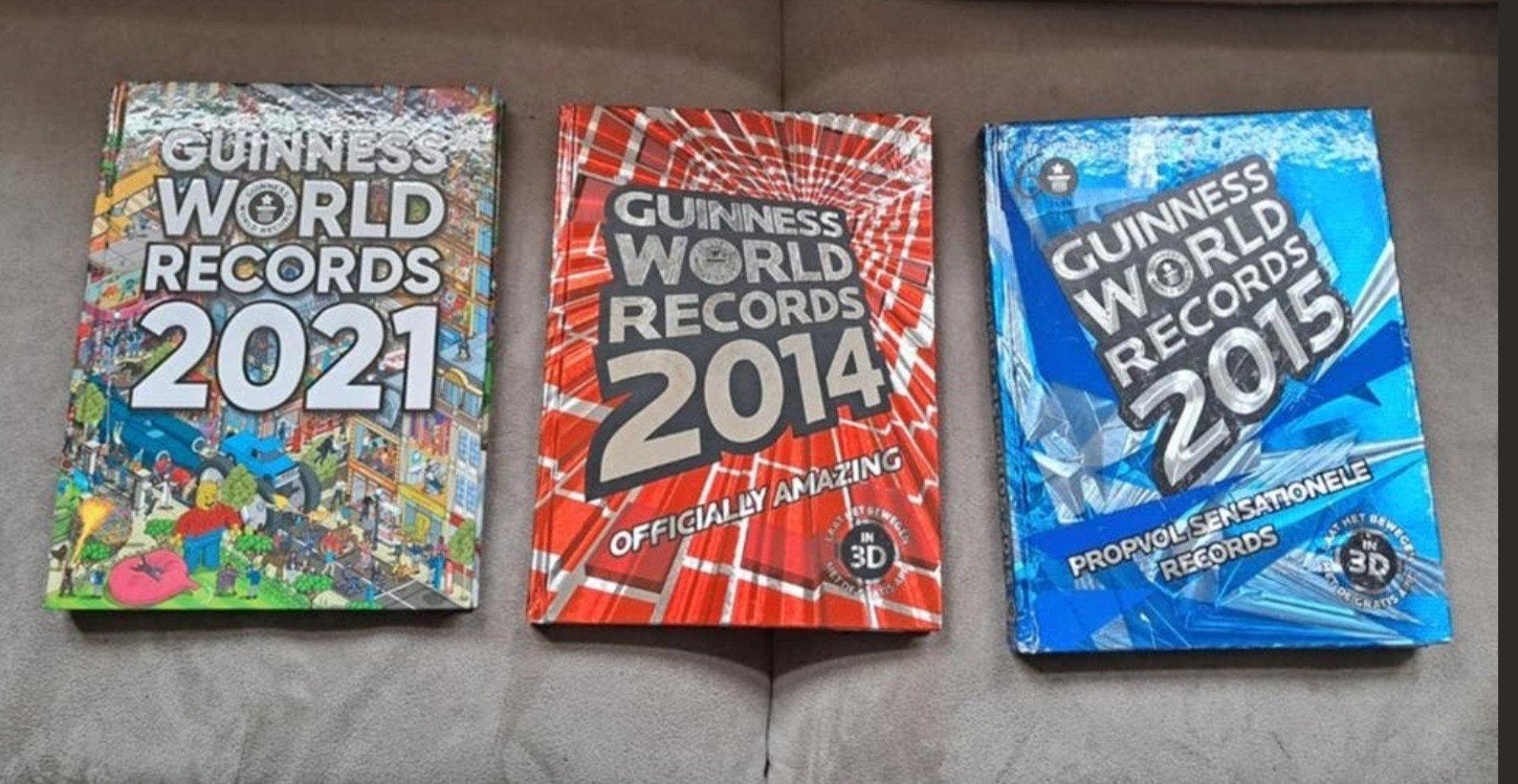 Guinness World Records Boeken Set: 2014, 2015, 2021, Ophalen of Verzenden, Gelezen