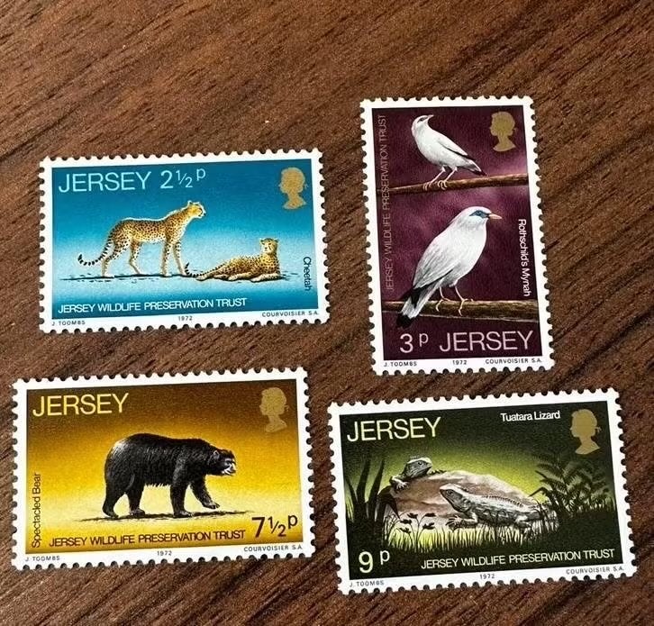 Jersey postzegels 1972 - Dieren & Vogels (Postfris), Ophalen of Verzenden, Postfris