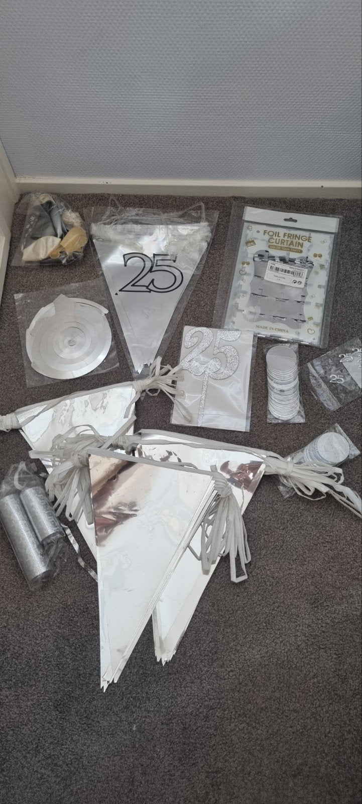 25 jaar versieingspakket, Ophalen of Verzenden, Versiering, Geboorte of Huwelijk