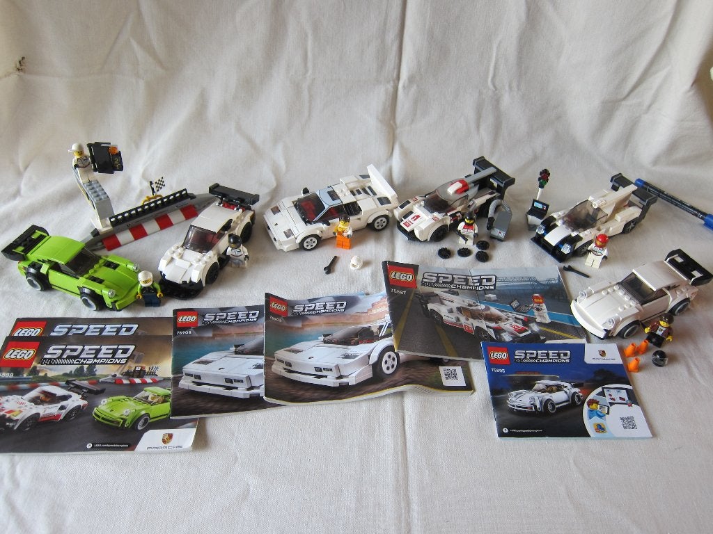 lego cars lot 4 - 75872 - 75887 75888 75895 76908   8 totaal, Lego, Overige typen, Zo goed als nieuw, Inclusief minifiguren