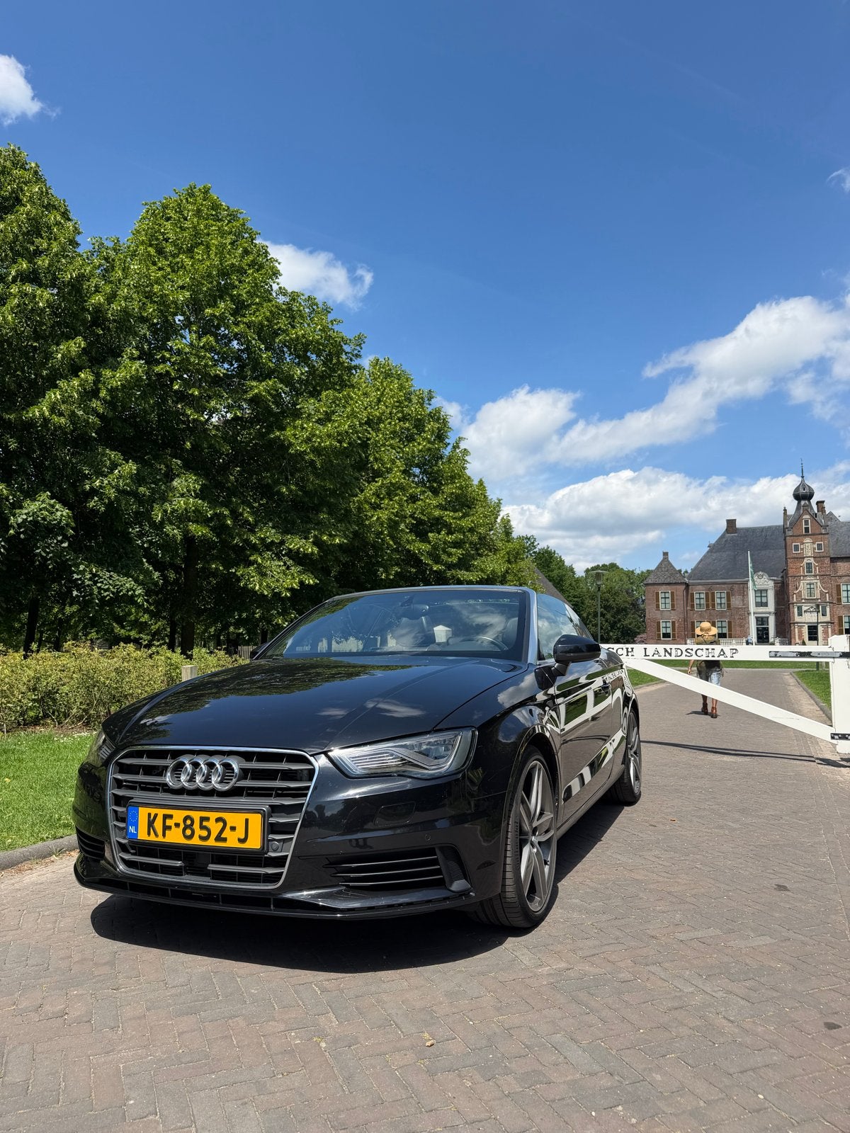 Audi A3 1.8TFSI 132KW/180PK Cabr S-T 2015 Zwart, Auto's, Audi, Bluetooth, 4 cilinders, Cabriolet, Zwart
