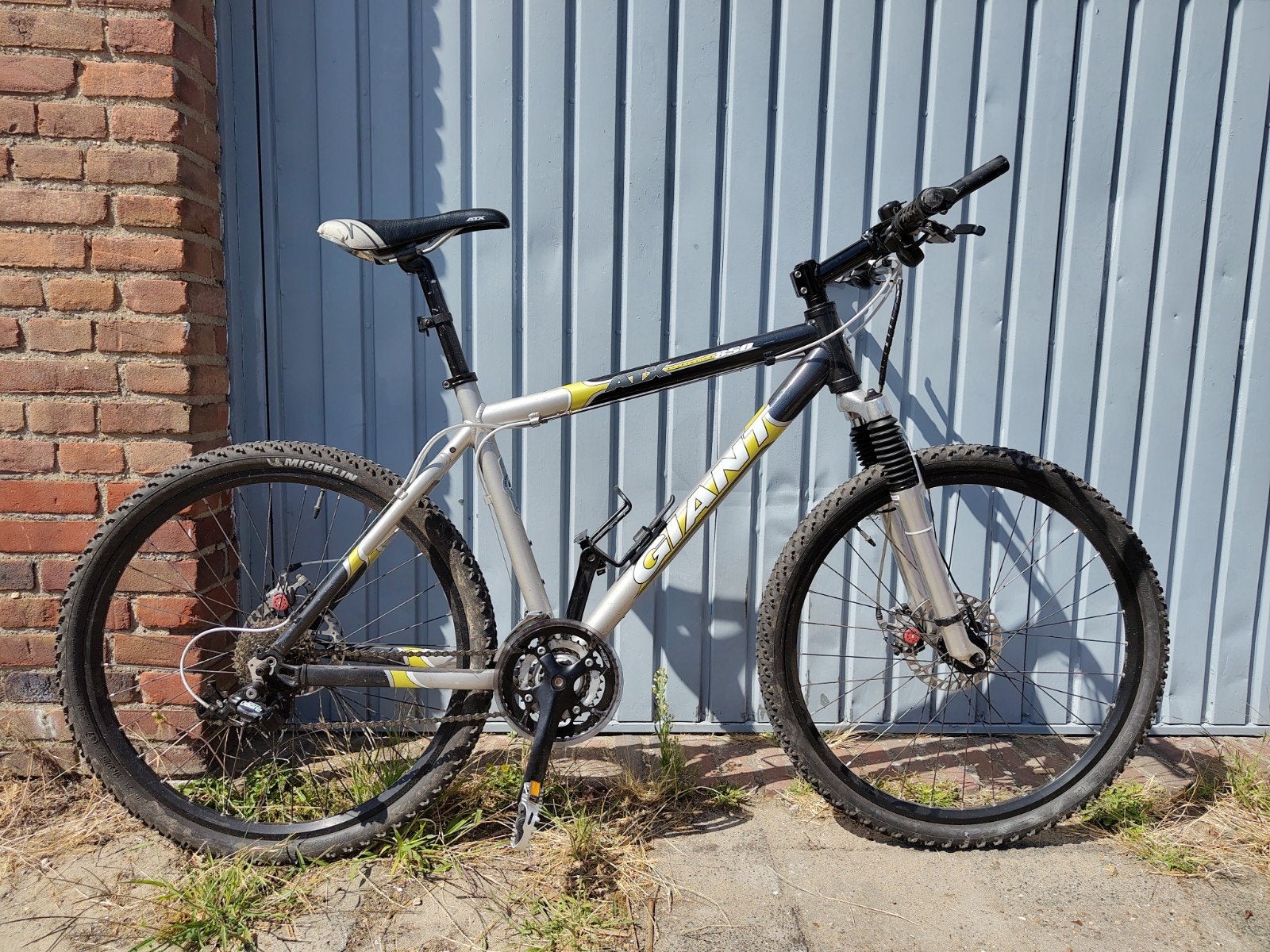 Giant Mountainbike - Goede staat met schijfremmen, Fietsen en Brommers, Fietsen | Mountainbikes en ATB, Ophalen, Gebruikt, Hardtail