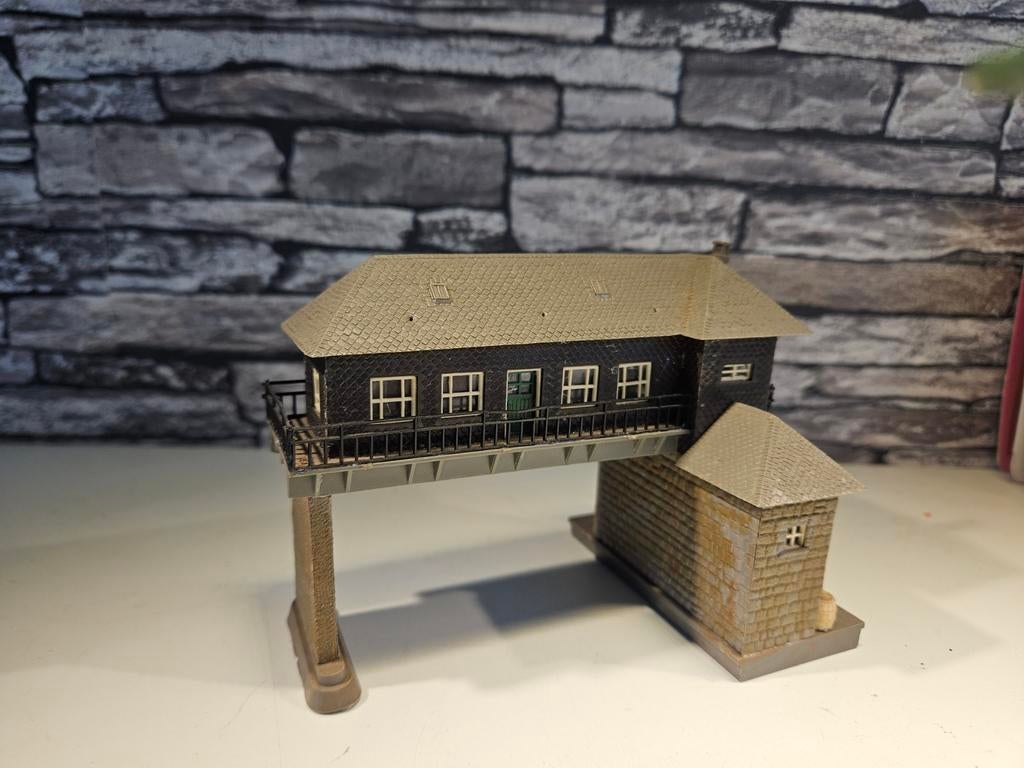 Brugseinhuis Seinhuis N spoor modeltrein 1:160, Hobby en Vrije tijd, Overige merken, Gebruikt, Gelijkstroom of Wisselstroom, Brug, Tunnel of Gebouw