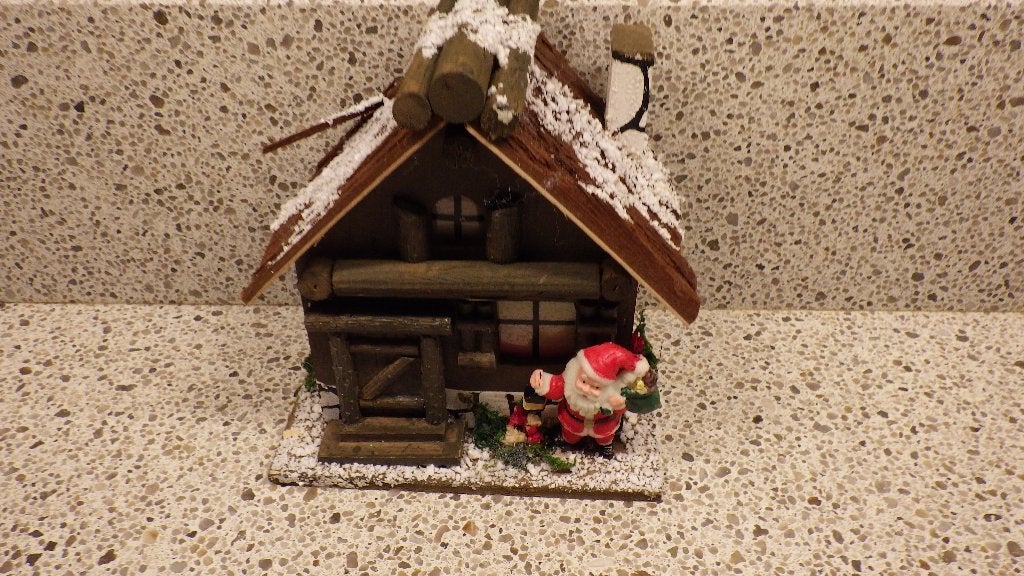 mooi houten kersthuisje, Diversen, Kerst, Ophalen of Verzenden, Gebruikt