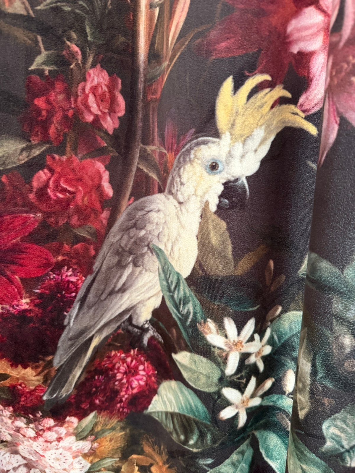 Leen Bakker Gordijnen - Bloemenprint (300x246 cm), Ophalen, Overige merken, Zo goed als nieuw, Groen