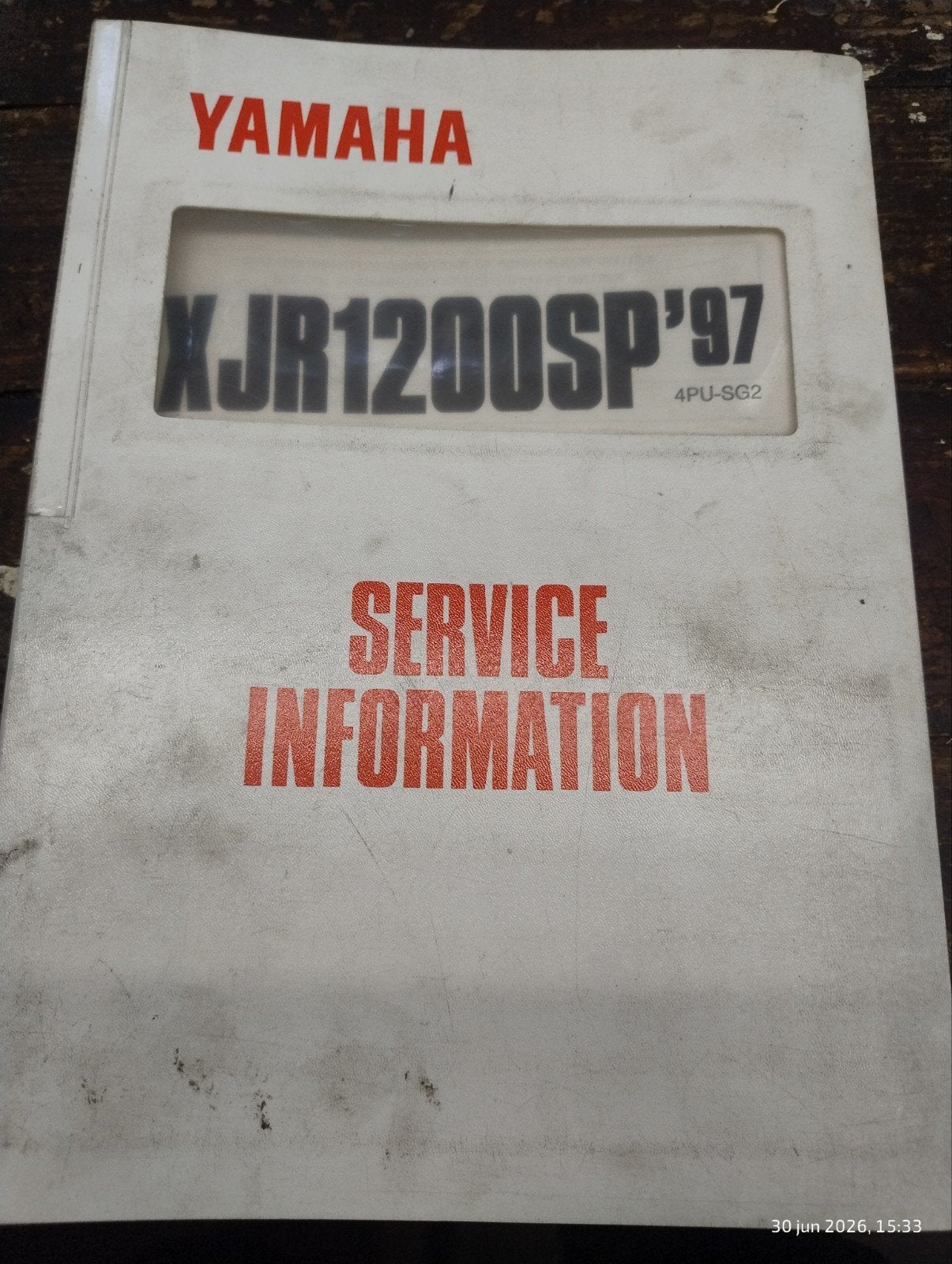 Yamaha XJR1200SP '97 Service Informatie Boek, Motoren, Verzenden, Yamaha