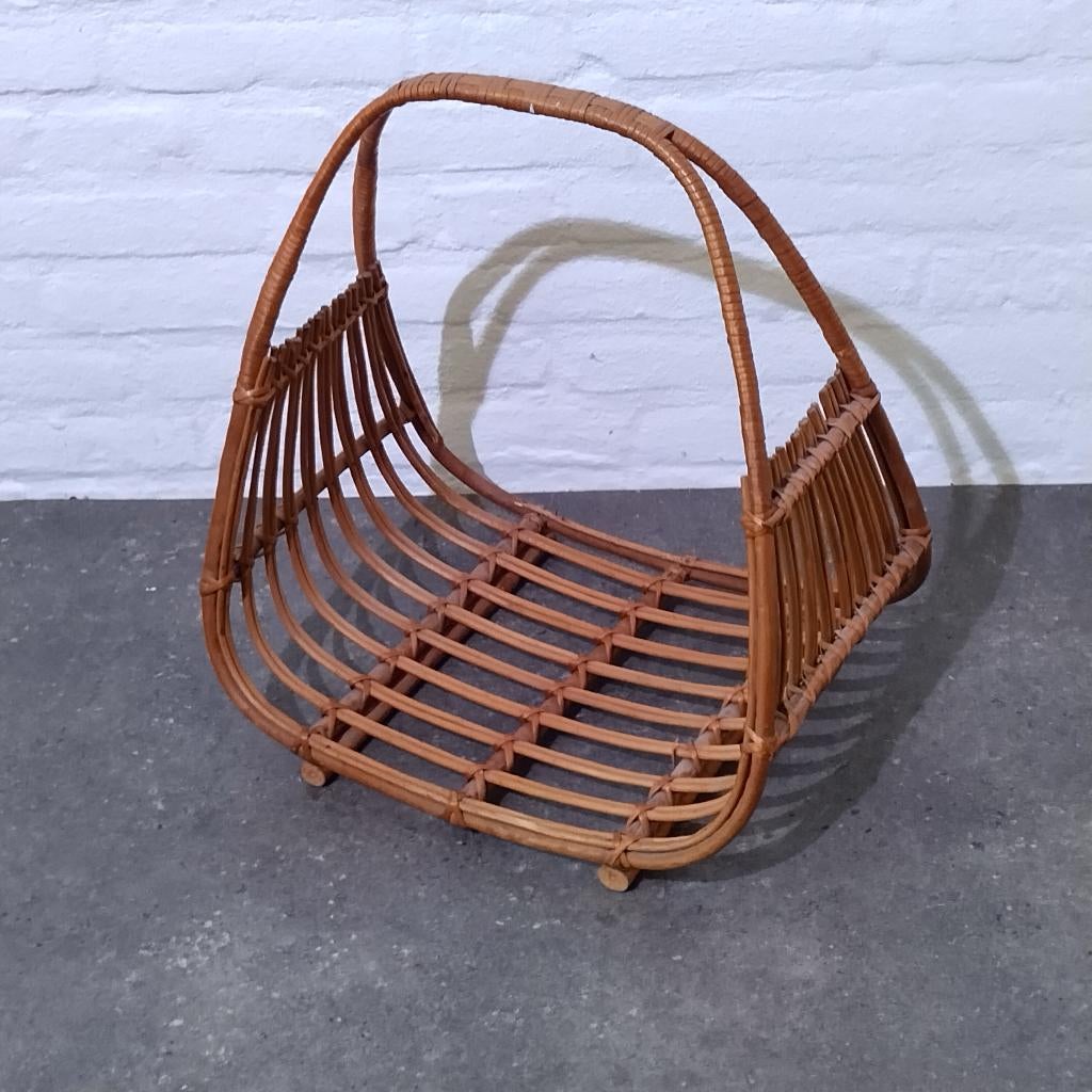 Rotan Lectuurbak – Lectuurmand - Vintage, Ophalen, Gebruikt