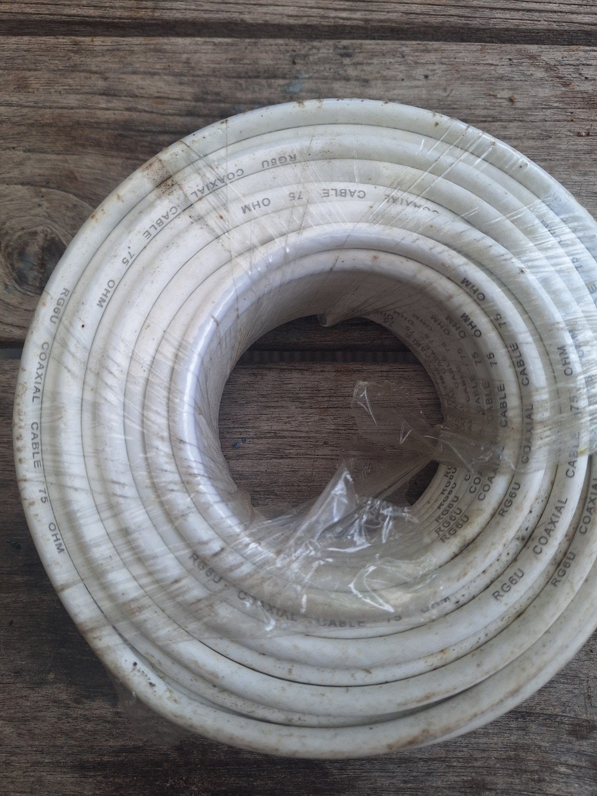 Coax kabel 5 meter 75 Ohm RG6U, Ophalen, Nieuw, 5 tot 10 meter, Coaxiale kabel