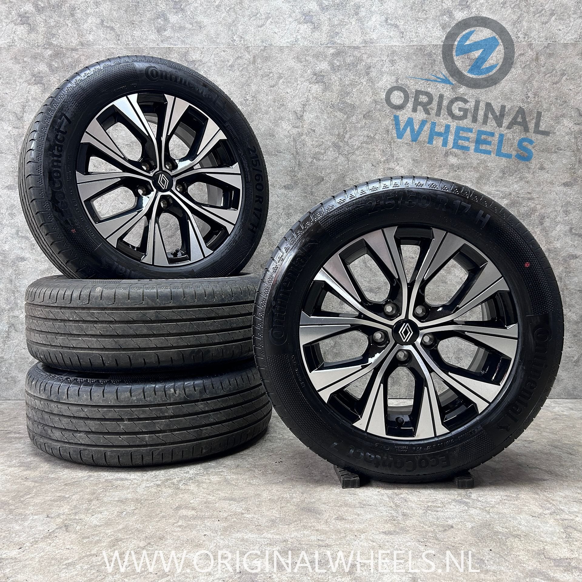 17 inch originele velgen + zomerbanden Renault Captur Arkana, Auto-onderdelen, -, -, Banden en Velgen, 17 inch
