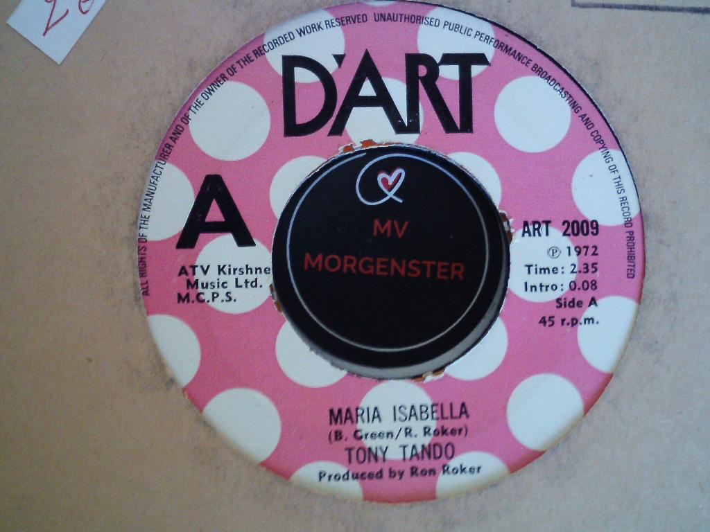 tony tando - maria isabella 24mei, 7 inch, Single, Ophalen of Verzenden, Pop