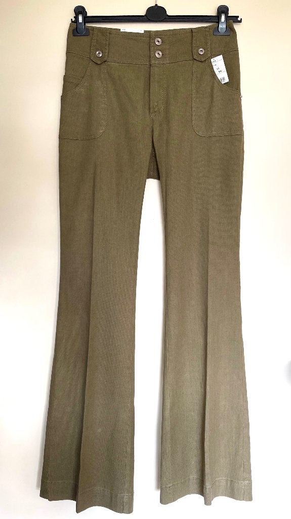 groene halflinnen broek van Rosner, Nieuw, Ophalen of Verzenden, Maat 36 (S), Rosner