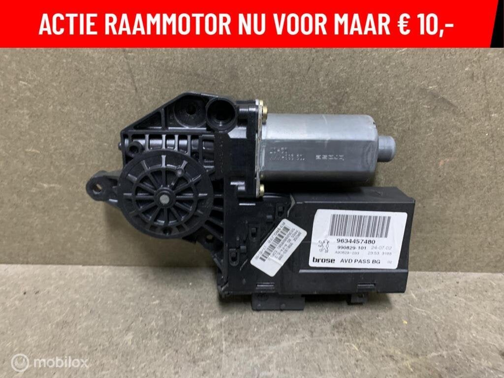 Raammotor rechtsvoor Peugeot 307 ('01-'07) 990829101, Gebruikt, Ophalen of Verzenden, Peugeot, Peugeot