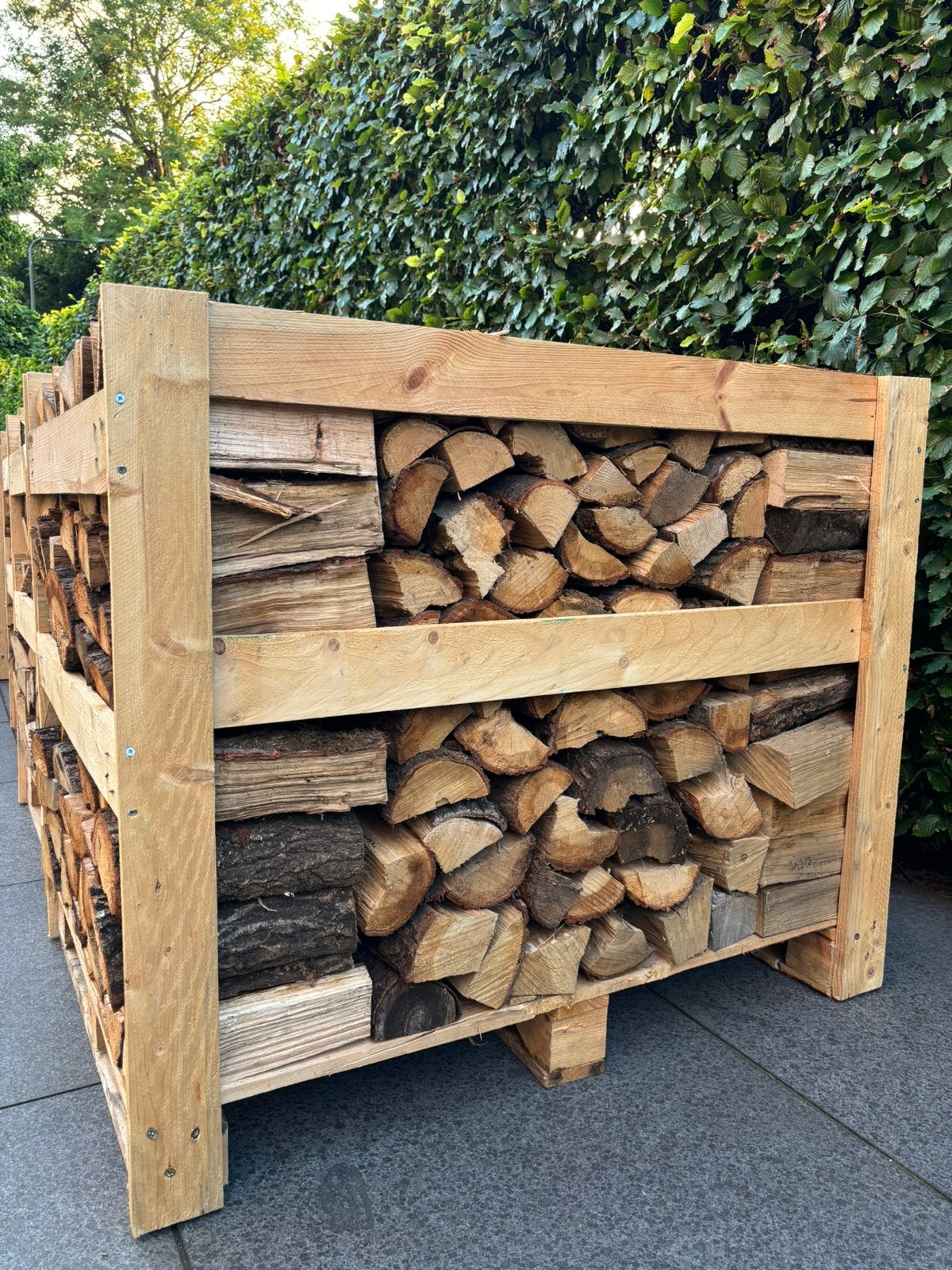 Openhaard hout - mix pallet beuken eiken (hoogste rendement), Minder dan 3 m³, Ophalen of Verzenden, Beukenhout, Blokken