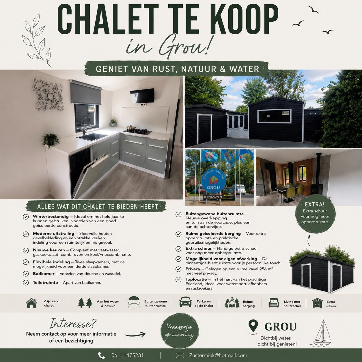 Chalet, Ophalen, Zo goed als nieuw, Natuur