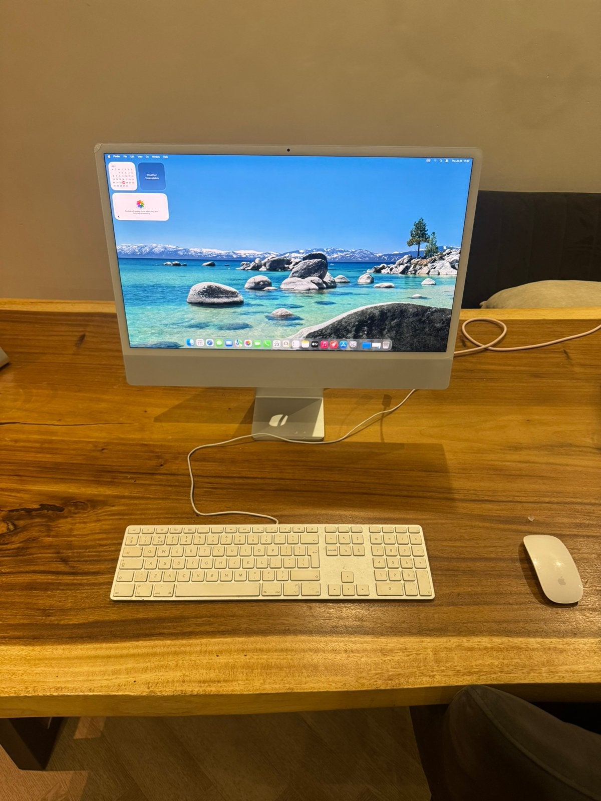 Imac m1 wit 256gb 8gb ram, Computers en Software, Apple Desktops, Ophalen of Verzenden, Zo goed als nieuw, 8 GB, IMac