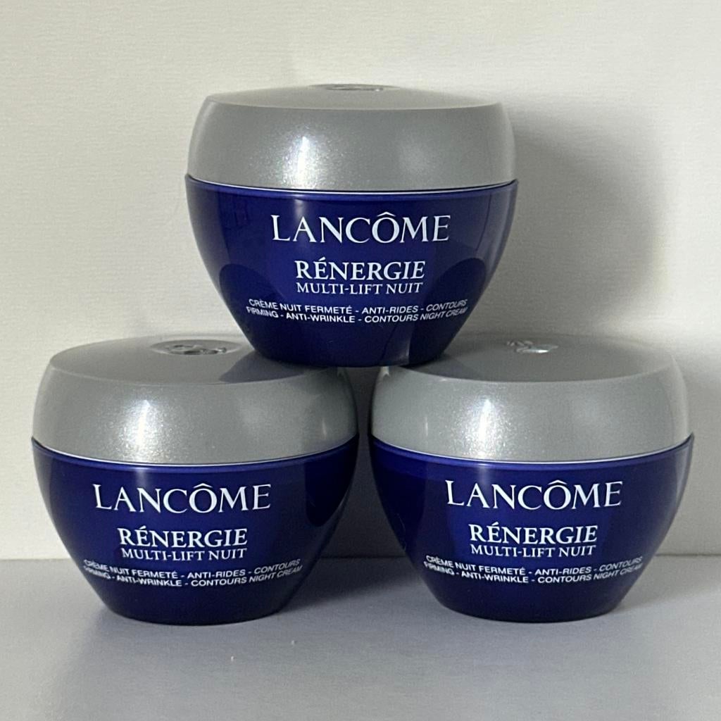 Lancome Renergie Multi-Lift Night Cream 15 ml, Ophalen of Verzenden, Nieuw, Gehele gezicht, Verzorging