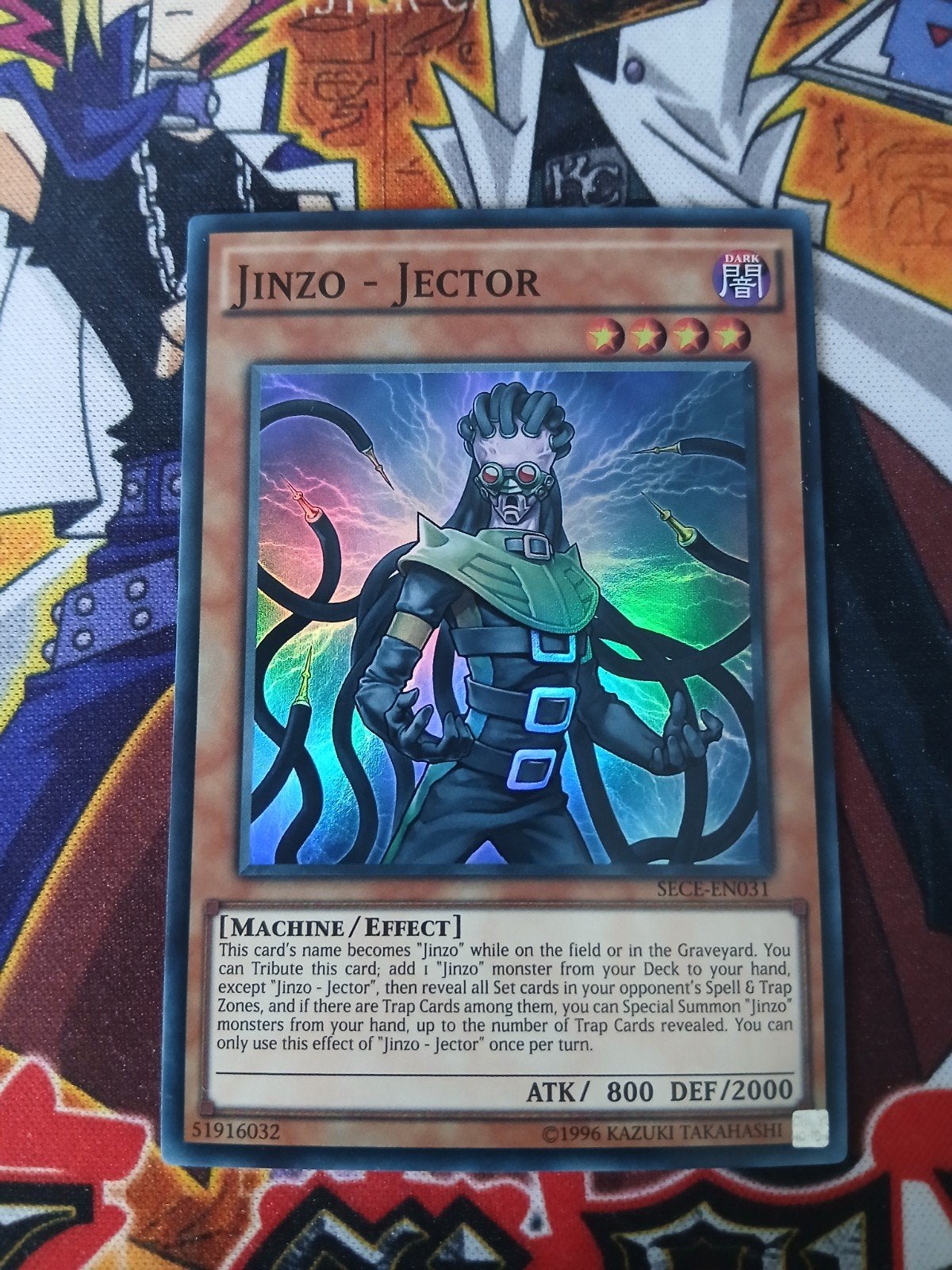Jinzo - Jector - Super Rare SECE - Yu-Gi-Oh, Ophalen of Verzenden, Zo goed als nieuw, Foil