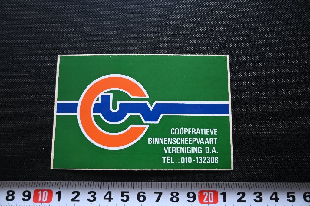 sticker logo coöperatieve binnenscheepvaart vereniging 010 *, Ophalen, Zo goed als nieuw