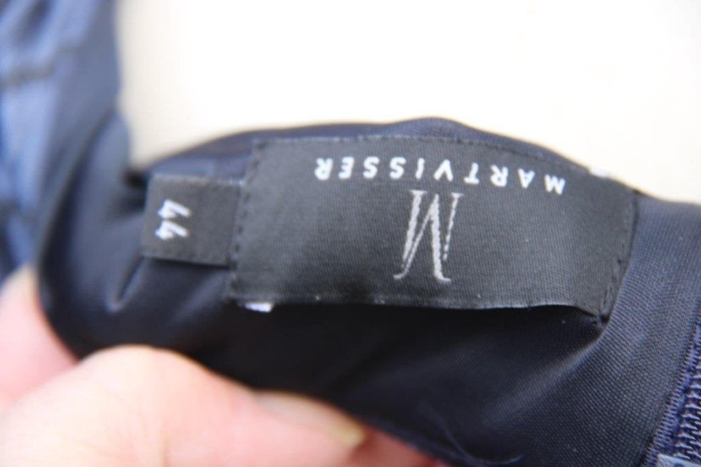 Jurk donkerblauw Mart Visser mt 44 Vaste prijs, Maat 42/44 (L), Ophalen of Verzenden, Zo goed als nieuw, Knielengte
