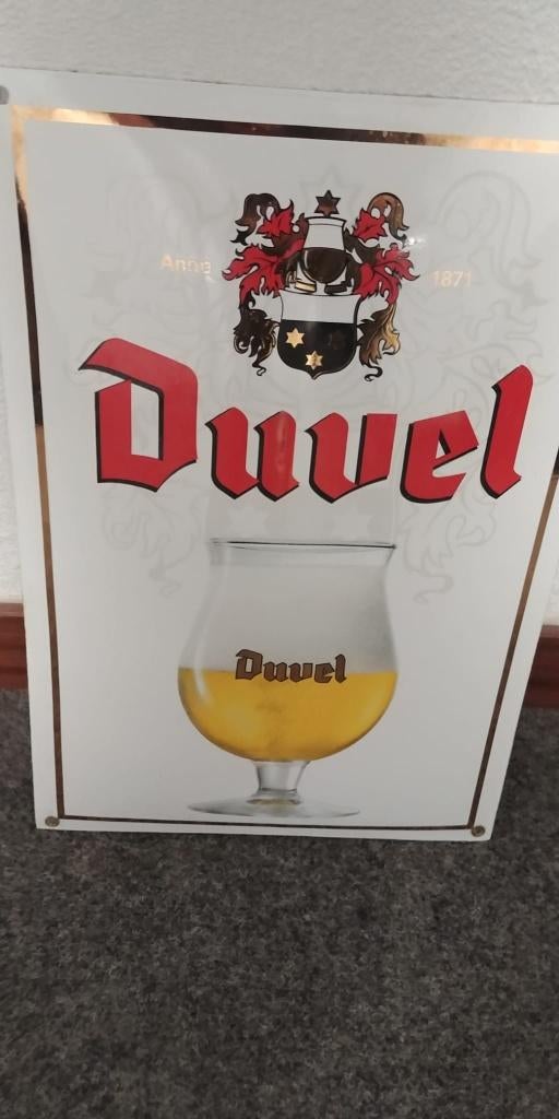 Emaille bord Duvel 2005, Ophalen of Verzenden