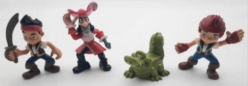 Jake (de Nooitgedacht Piraten) & Kapitein Haak & Tick-Tock, Verzamelen, Disney, Ophalen of Verzenden, Overige figuren, Zo goed als nieuw