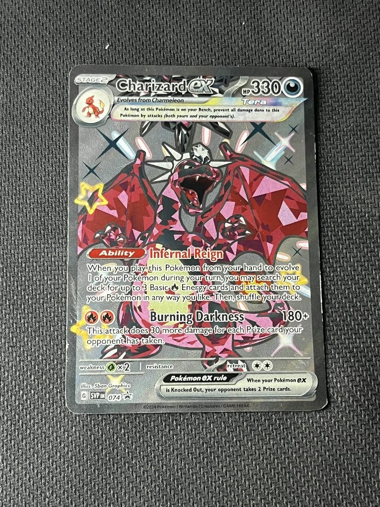 Charizard ex (SVP 074), Ophalen of Verzenden, Zo goed als nieuw, Losse kaart, Foil