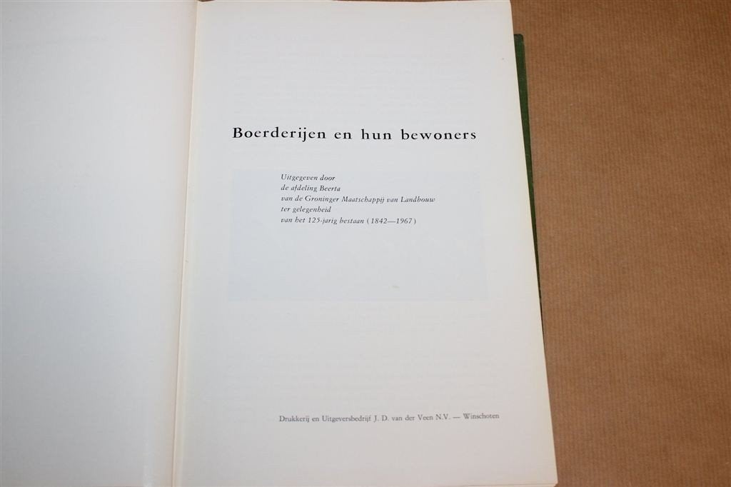 Boerderijen & Hun Bewoners — Boerderijenboek Beerta eo 1968, Boeken, Geschiedenis | Stad en Regio, Ophalen of Verzenden, Gelezen