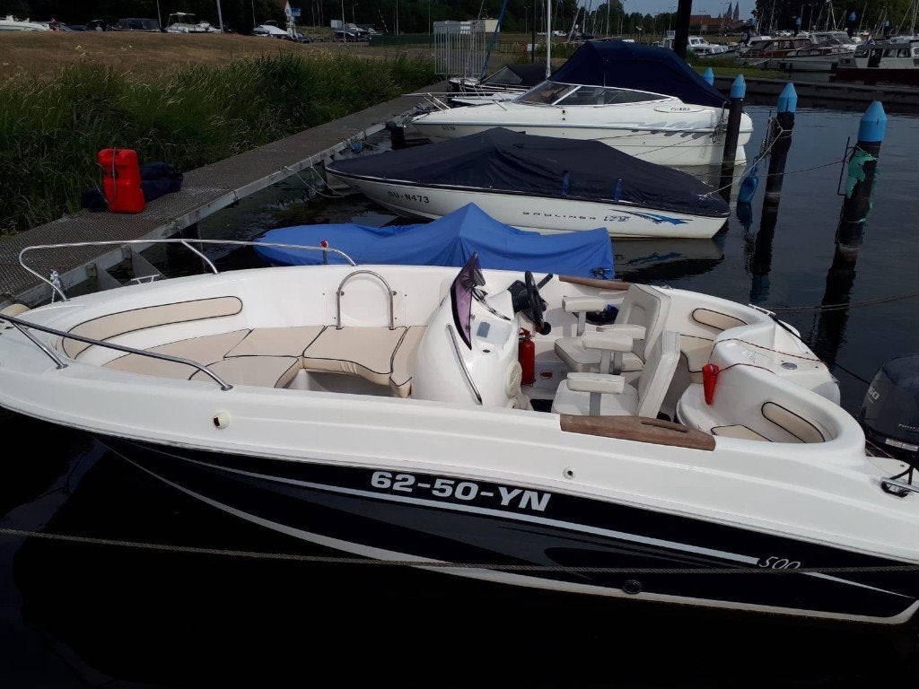 Mazury 500 Open 100 PK boot, Overige merken, Gebruikt, 5 m, Viertaktmotor