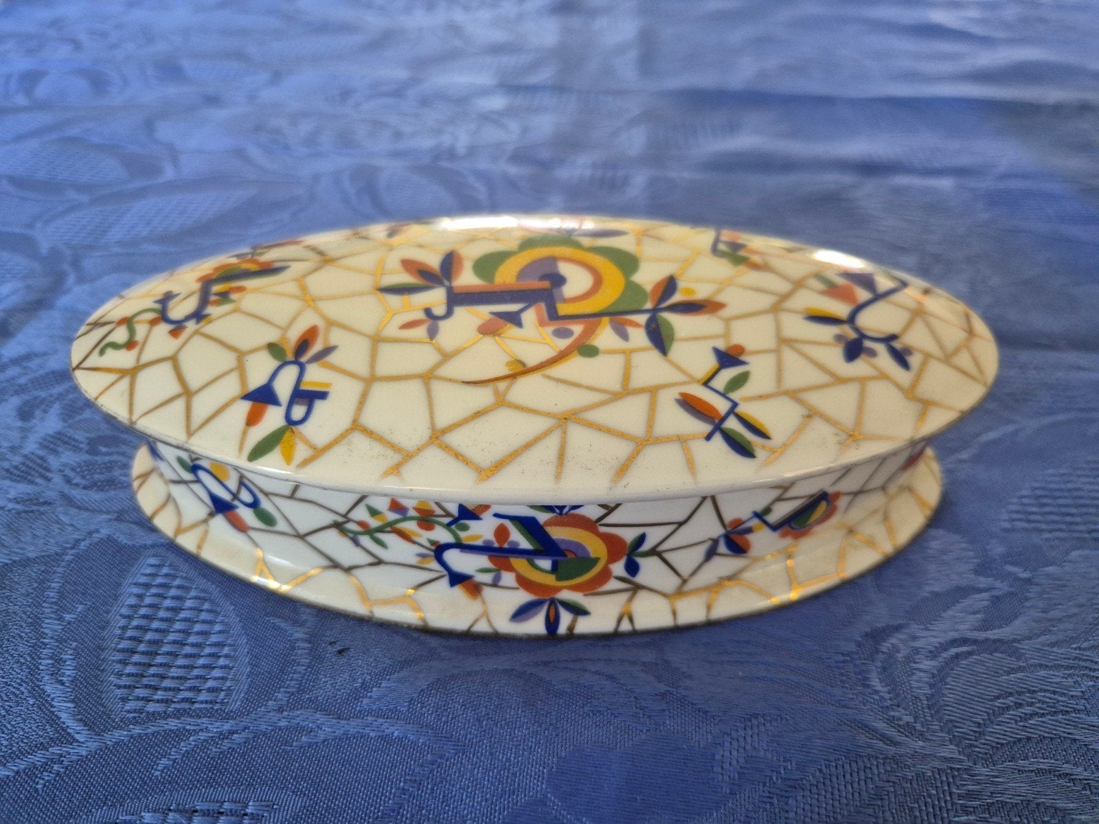 Antiek Limoges Porseleinen Doosje Art Nouveau, Ophalen of Verzenden
