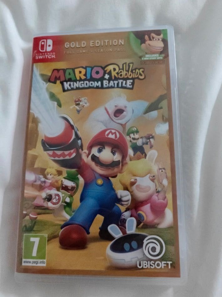 Mario + Rabbids Kingdom Battle Gold Edition Nintendo Switch, Avontuur en Actie, 2 spelers, Eén computer, Ophalen of Verzenden