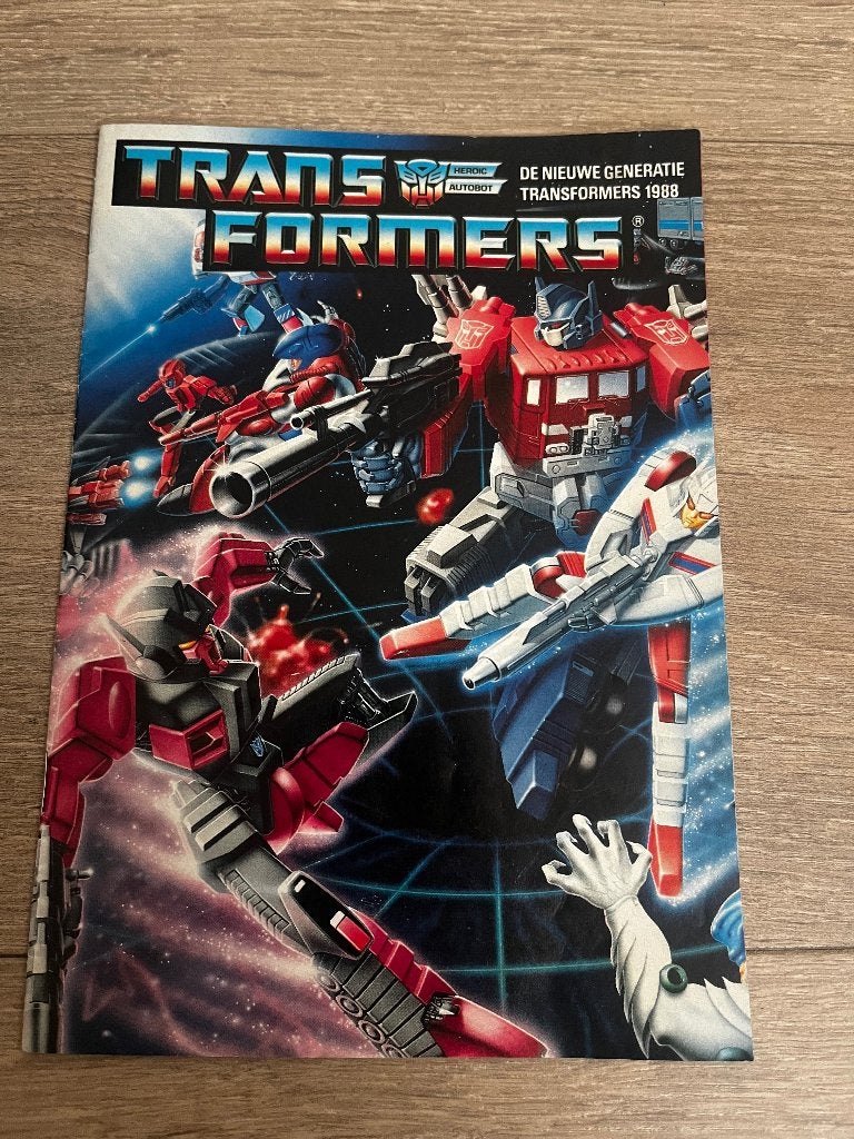 Transformers g1, 1988 Nederlandse folder, Verzamelen, Transformers, G1, Ophalen of Verzenden, Gebruikt, Overige rassen