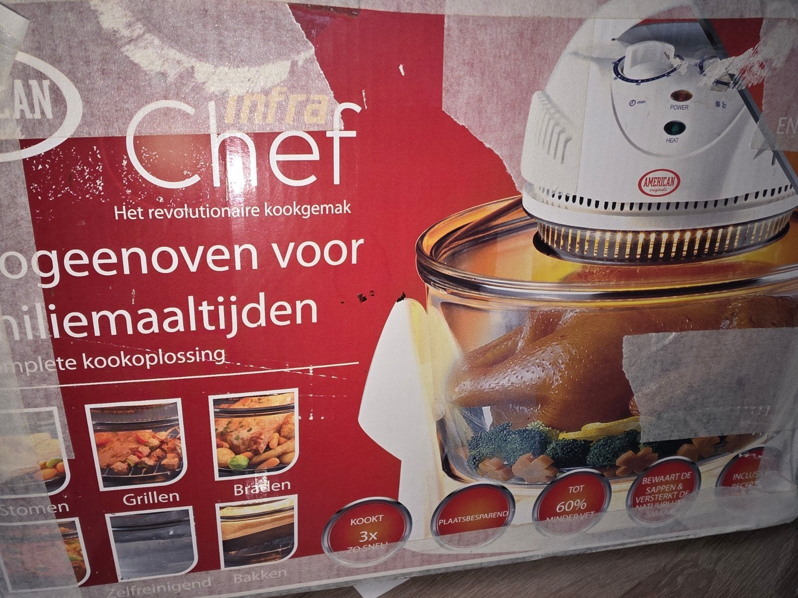 Infra Chef Halogeenoven - Het revolutionaire kookgemak, Ophalen, Minder dan 45 cm, Overige merken, Minder dan 45 cm