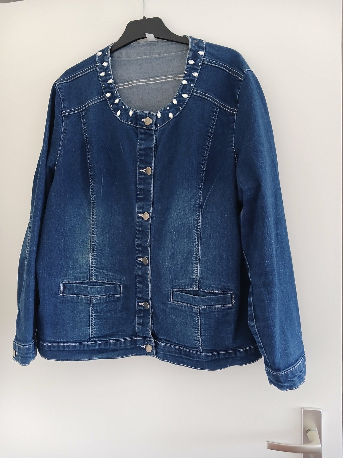 Leuk spijkerjasje., Blauw, Maat 46/48 (XL) of groter, Merkloos., Ophalen of Verzenden